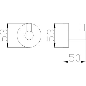 COLORADO - Koupelnový doplněk Věšáček, Zlatá Růžová - kartáčovaná COA0100ZRK, RAV Slezák
