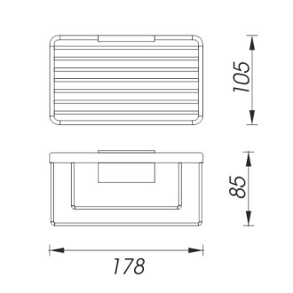 Černá drátěná police