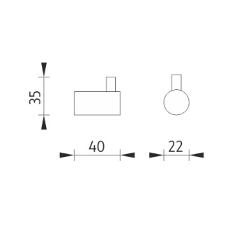 Háček černý jednoduchý