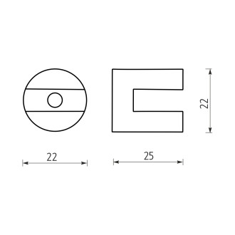 Černé samostatné úchyty poličky