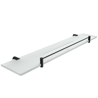 Nimco Černá police IXI s ohrádkou, 60 cm BRC X460-X-90