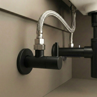 Rohový ventil 1/2" x 3/8" Black