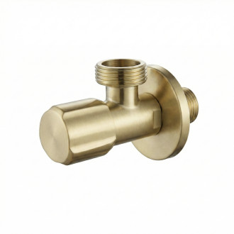 Rohový ventil 02 1/2" x 3/4" Brush Gold