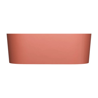 OVO M+ wanna wolnostojąca z przelewem 160 x 75 cm, terracotta mat