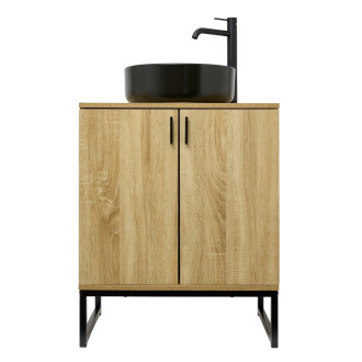 Koupelnová skříňka s umyvadlem Ceramia Easy 60x73x36 cm světlý dub lesk EASYUMDB1