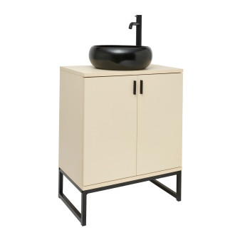 Koupelnová skříňka s umyvadlem Ceramia Easy 60x73x36 cm jasmín mat EASYUMDB12