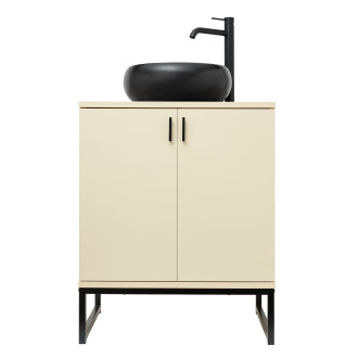 Koupelnová skříňka s umyvadlem Ceramia Easy 60x73x36 cm jasmín mat EASYUMDB12