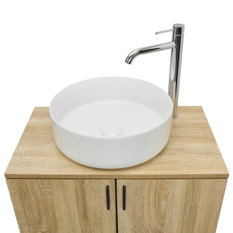 Koupelnová skříňka s umyvadlem Ceramia Easy 60x73x36 cm světlý dub lesk EASYUMDB4