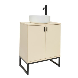 Koupelnová skříňka s umyvadlem Ceramia Easy 60x73x36 cm jasmín mat EASYUMDB8