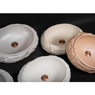 Umyvadlo na desku Mika Warm Beige