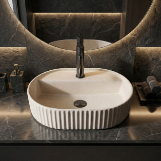 REA Umyvadlo na desku Marcela 50 Vanilla REA-U3516