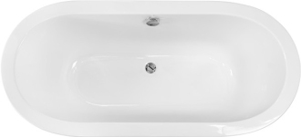 BESCO vana volně stojící VICTORIA, 1850 × 830 mm, bílá barva, sanitární kompozit VANCIV185