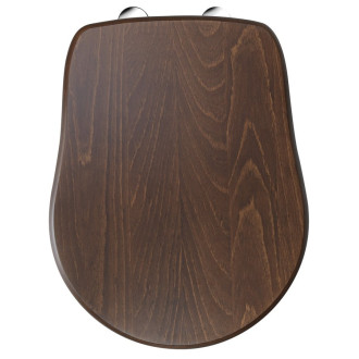 RETRO WC sedátko Soft Close, ořech/chrom