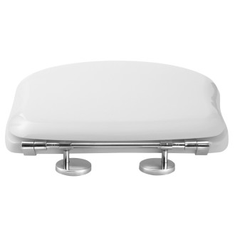 RETRO WC sedátko, bílá/chrom