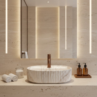 REA Umyvadlo na desku Marcela 50 Vanilla REA-U3514