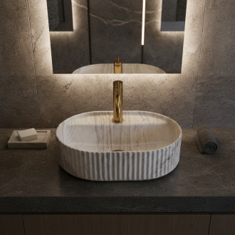 REA Umyvadlo na desku Marcela 50 Vanilla REA-U3514