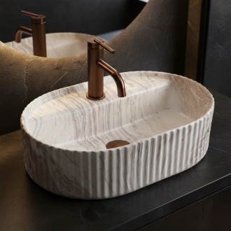 REA Umyvadlo na desku Marcela 50 Vanilla REA-U3514