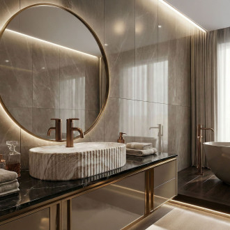 REA Umyvadlo na desku Marcela 60 Vanilla REA-U3517