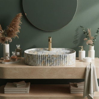 REA Umyvadlo na desku Marcela 60 Ruststone REA-U3518