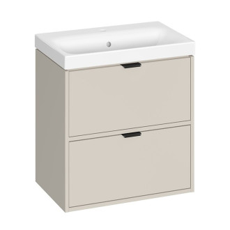 Skříňka Cersanit Atrato 60 s umyvadlem, kašmír, set C642, S4007-006