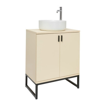 Koupelnová skříňka s umyvadlem Ceramia Easy 60x73x36 cm jasmín mat EASYUMDD10