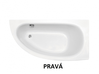 Asymetrická vana MILENA