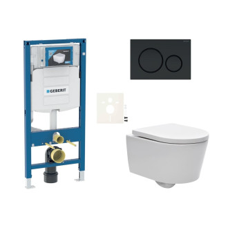 Závěsný WC set do lehkých stěn / předstěnová SAT Brevis SIKOGESBRES20BL