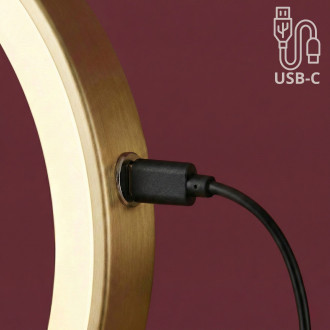 REA Zrcadlo LED Glow Brush Gold HOM-70002