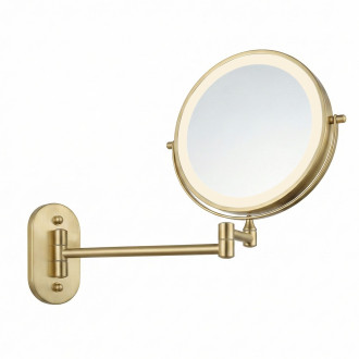 REA Zrcadlo LED Glow Brush Gold HOM-70002