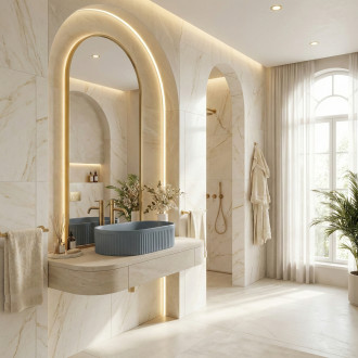 REA Umyvadlo na desku Vanda Blueberry Matt REA-U3535