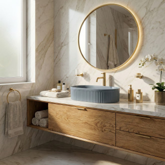 REA Umyvadlo na desku Vanda Blueberry Matt REA-U3535