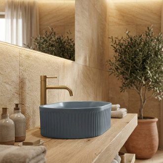 REA Umyvadlo na desku Vanda Blueberry Matt REA-U3535