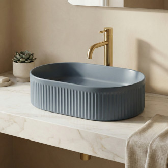 REA Umyvadlo na desku Vanda Blueberry Matt REA-U3535