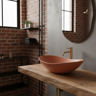 REA Umyvadlo na desku ROYAL Cinnamon  Matt REA-U3530