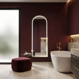 Zrcadlo LED Orbit 60x170cm Brush Gold