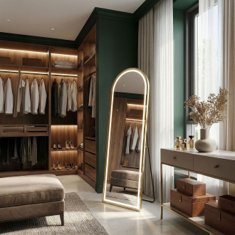 Zrcadlo LED Orbit 60x170cm Brush Gold