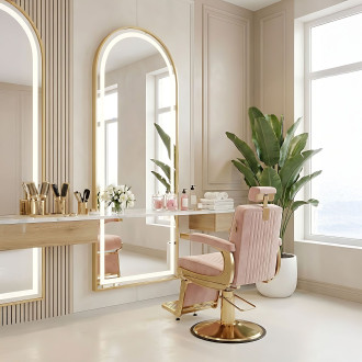 Zrcadlo LED Orbit 60x170cm Brush Gold