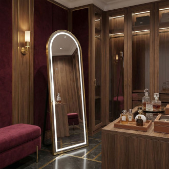 Zrcadlo LED Orbit 60x170cm Brush Gold