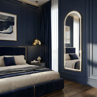 Zrcadlo LED Orbit 60x170cm Brush Gold