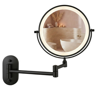 REA Zrcadlo LED Glow Black HOM-70000