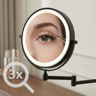 REA Zrcadlo LED Glow Black HOM-70000