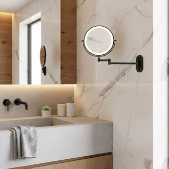 REA Zrcadlo LED Glow Black HOM-70000