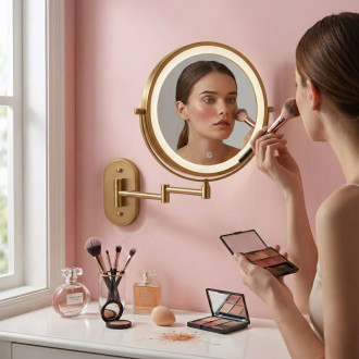 REA Zrcadlo LED Glow Old Gold HOM-70001