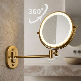 REA Zrcadlo LED Glow Old Gold HOM-70001