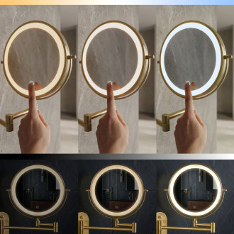 REA Zrcadlo LED Glow Old Gold HOM-70001