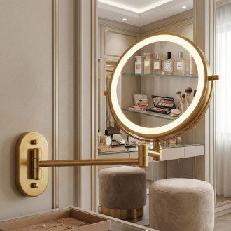 REA Zrcadlo LED Glow Old Gold HOM-70001