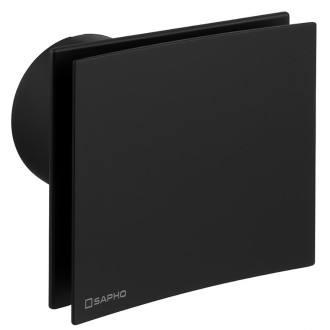 EIRA koupelnový ventilátor axiální s časovačem, 15W, potrubí 100mm, černá EI102B