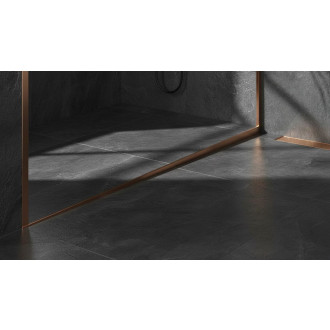 REA Spádová lišta sprchové vaničky 120cm Brush Copper REA-K9492