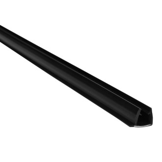 EASY BLACK set svislých těsnění pro pivotové dveře, 2000mm