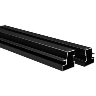 EASY BLACK set vodorovných spojovacích profilů pivotových dveří 1900mm